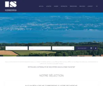 Ispromotions.ch(Bienvenue sur le site officiel de l'agence immobilière) Screenshot