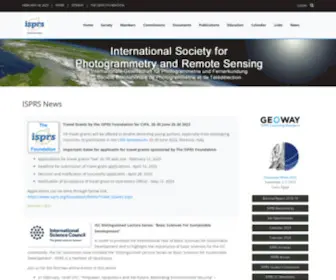 ISPRS.org(Website of ISPRS) Screenshot