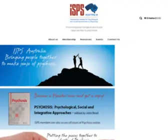 ISPS.org.au(Promoting psychological and social approaches to psychosis) Screenshot