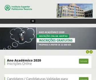 ISPT.co(Instituto Superior Politécnico Tocoísta) Screenshot