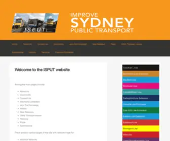 Isput.com.au(IMPROVE SYDNEY PUBLIC TRANSPORT) Screenshot