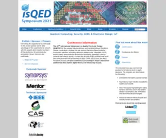 IsqEd.org(International Symposium on Quality Electronic Design (ISQED) ISQED) Screenshot