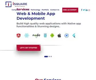 Isquarebs.com(Software Development Company in India) Screenshot