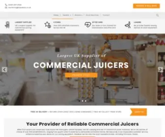 Isqueeze.co.uk(Commercial Juice Extractor Machine Suppliers in the UK) Screenshot