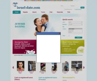 Israel-Date.com(Jewish Dating Site) Screenshot