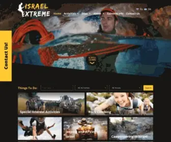 Israel-Extreme.com(Israel Extreme Private Tours) Screenshot