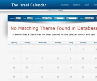 Israelcalendar.org(Israel Calendar) Screenshot