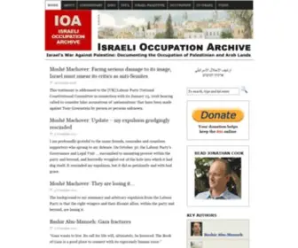 Israeli-Occupation.org Screenshot