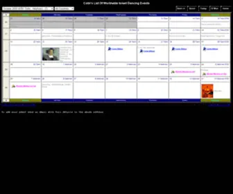 Israelidancing.info(Colin's List Of Worldwide Israeli Dancing Events) Screenshot