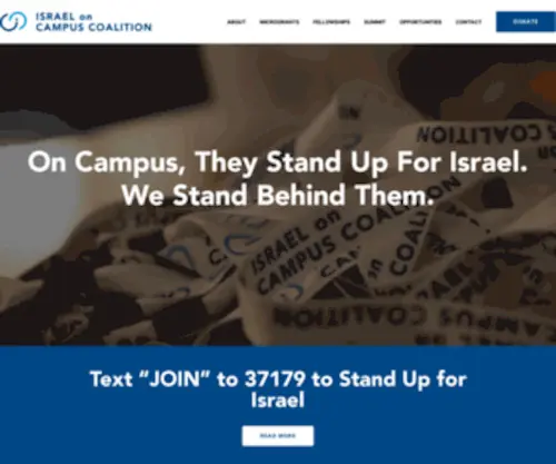 Israeloncampuscoalition.org(Israel On Campus Coalition) Screenshot