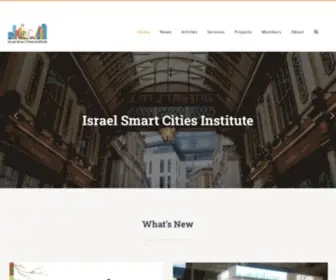 Israelsmartcities.org(Israel Smart Cities Institute) Screenshot