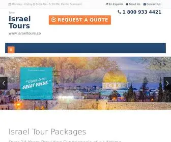 Israeltours.co(Israel Tour Packages) Screenshot