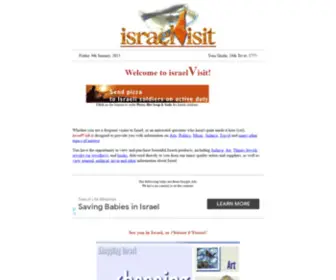 Israelvisit.co.il(Visit Israel without leaving) Screenshot