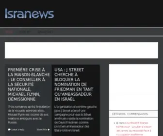 Isranews.com(Le portail israelien francophone) Screenshot