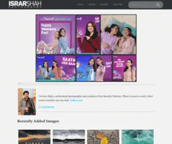 Israrshah.com(Official Website (Photographer) Screenshot