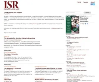 Isreview.org(International Socialist Review) Screenshot