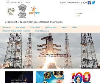Isro.gov.in(Government of India) Screenshot