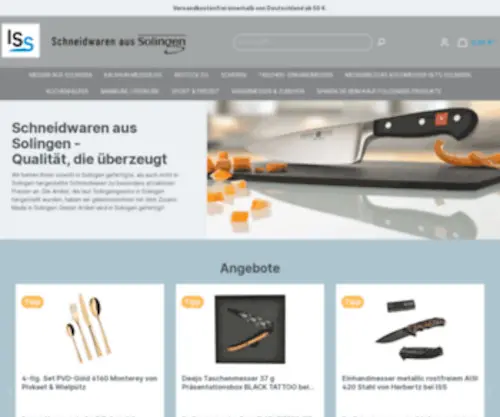 ISS-Solingen.de(Schneiwaren aus Solingen) Screenshot