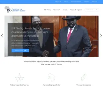 Issafrica.org(ISS Africa) Screenshot