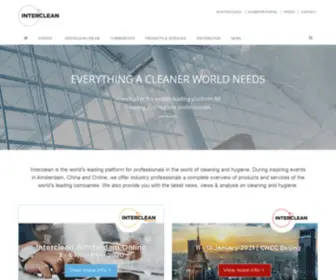 Issainterclean.com(Everything a cleaner world needs) Screenshot
