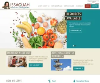 Issaquahfoodbank.org(Issaquah Food and Clothing Bank) Screenshot