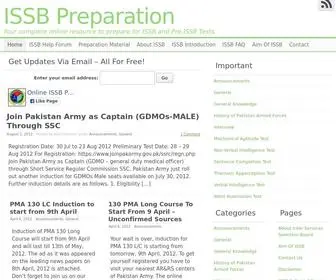 Issbpreparation.com(ISSB Preparation) Screenshot