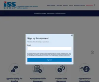 Issgroup.net(Business Process Automation and Approval Routing Software for QAD ERP) Screenshot