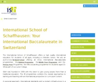 ISSH.ch(International School of Schaffhausen) Screenshot