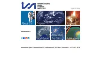 Issibern.ch(The International Space Science Institute (ISSI)) Screenshot