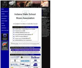 Issma.net(Indiana state school music association) Screenshot