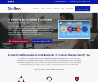 Issnetserv.com(Complete Telecom Solutions & IT Support in Orange County) Screenshot