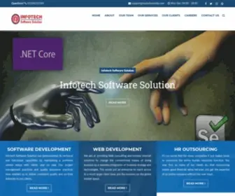 Issolutionindia.com(Infotech Software Solution) Screenshot