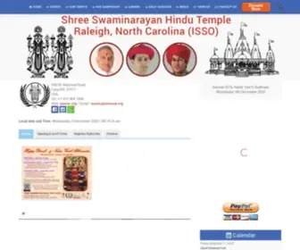 Issonc.org(Shree Swaminarayan Hindu Temple Raleigh) Screenshot