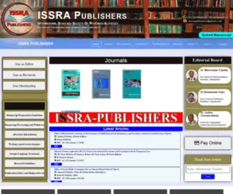 Issrapublishers.com(ISSRA Publishers Journal Details) Screenshot