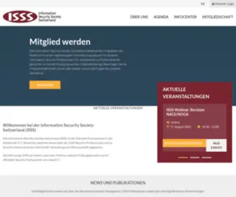 ISSS.ch(Information Security Society Switzerland) Screenshot