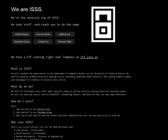 ISSS.io(UT ISSS) Screenshot