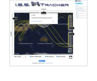 Isstracker.com(Real-Time Location Tracking of the International Space Station) Screenshot