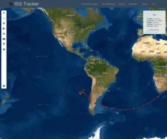 Isstracker.pl(Real-Time ISS Tracker Map) Screenshot