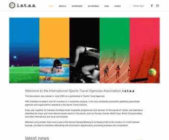 Istaa.org(International Sports Travel Agencies Association) Screenshot