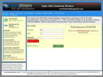 Istanbulsms.com(Vera Teknoloji) Screenshot
