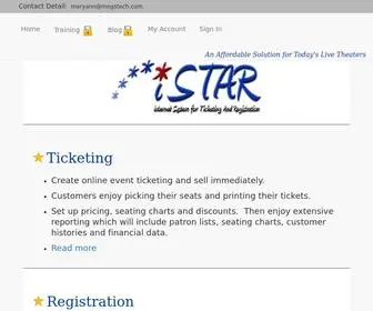 Istar.org(ISTAR Ticketing and Registration) Screenshot
