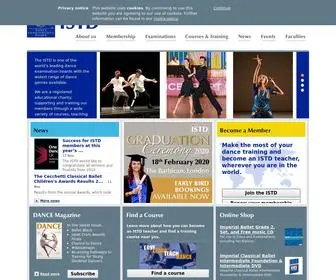 ISTD.org(Imperial Society of Teachers of Dancing) Screenshot