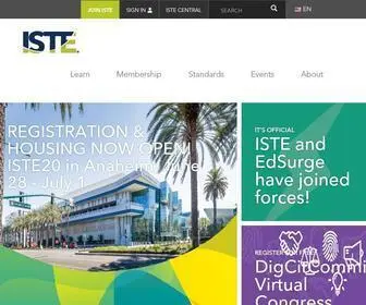Iste.org(We are ISTE) Screenshot