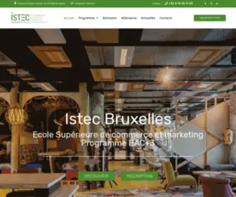 Istec-ECB.com(Istec Bruxelles) Screenshot