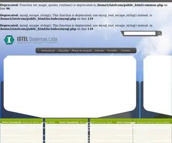 Istel.com.br(Istel Sistemas LTDA) Screenshot