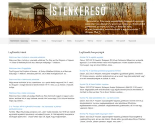 Istenkereso.hu(Istenkereső) Screenshot