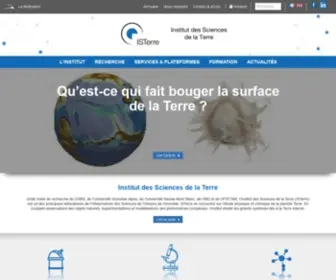Isterre.fr(Site web de l’Institut des Sciences de la Terre (ISTerre)) Screenshot