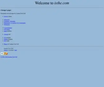 Isthe.com(Landon Curt Noll's home site) Screenshot