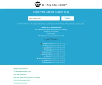 Isthissitedown.net(Isthissitedown) Screenshot