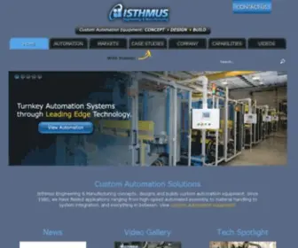 Isthmuseng.com(Custom Automation Equipment) Screenshot